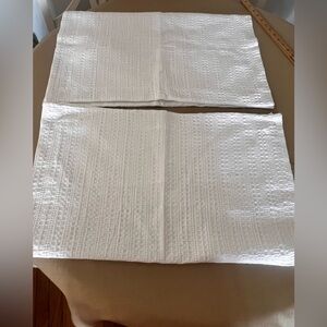 Merryfeel White Textured large pillow  100% cotton. New without tags